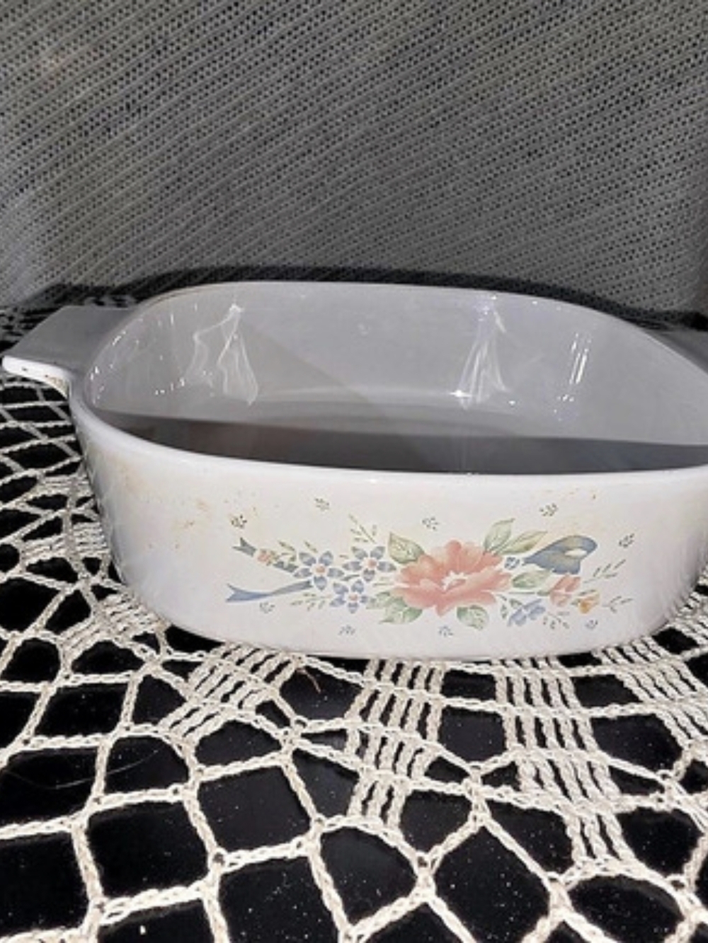 Pyrex Floral Ceramic Casserole Dish